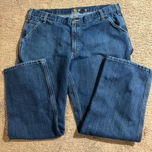 Carhartt Men’s Relaxed Fit Jeans Dark Wash Size 40x30 Carpenter Blue